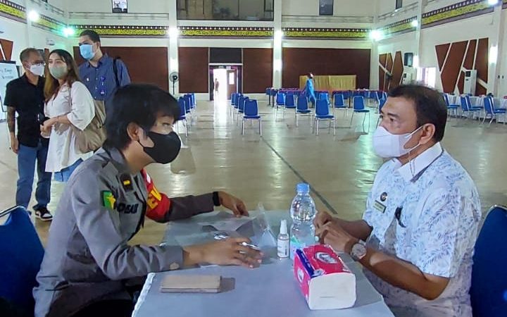 Polda Sumut Gelar Vaksinasi Booster Kerjasama Dengan Gojek dan Poltekpar