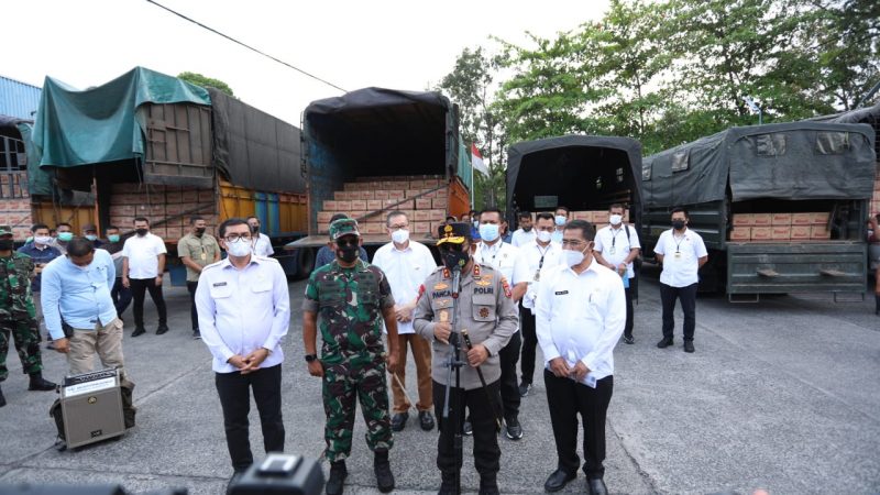Polda Sumut dan Kodam I/BB Bantu Pendistribusian Migor di Sumut