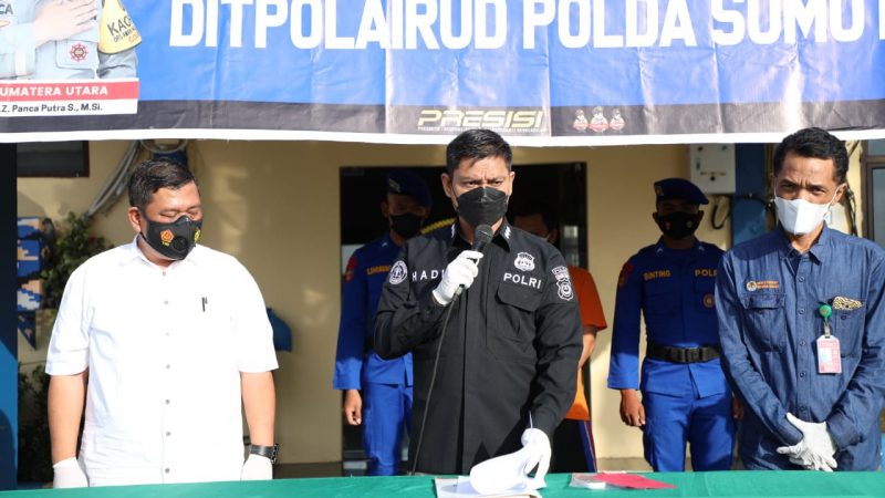 Dit Polairud Polda Sumut Amankan Nelayan Jual Satwa Dilindungi Jenis Belangkas