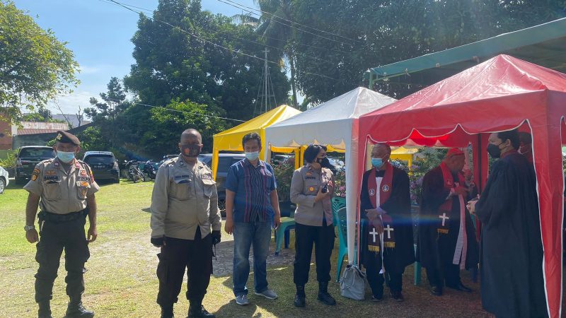 Kapolsek Tuntungan Pimpin Langsung Pengamanan Jumat Agung