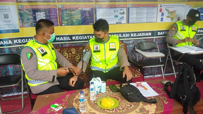 Karumkit Bhayangkara Beri Layanan Kesehatan Kepada Seluruh Personel Pam Lebaran