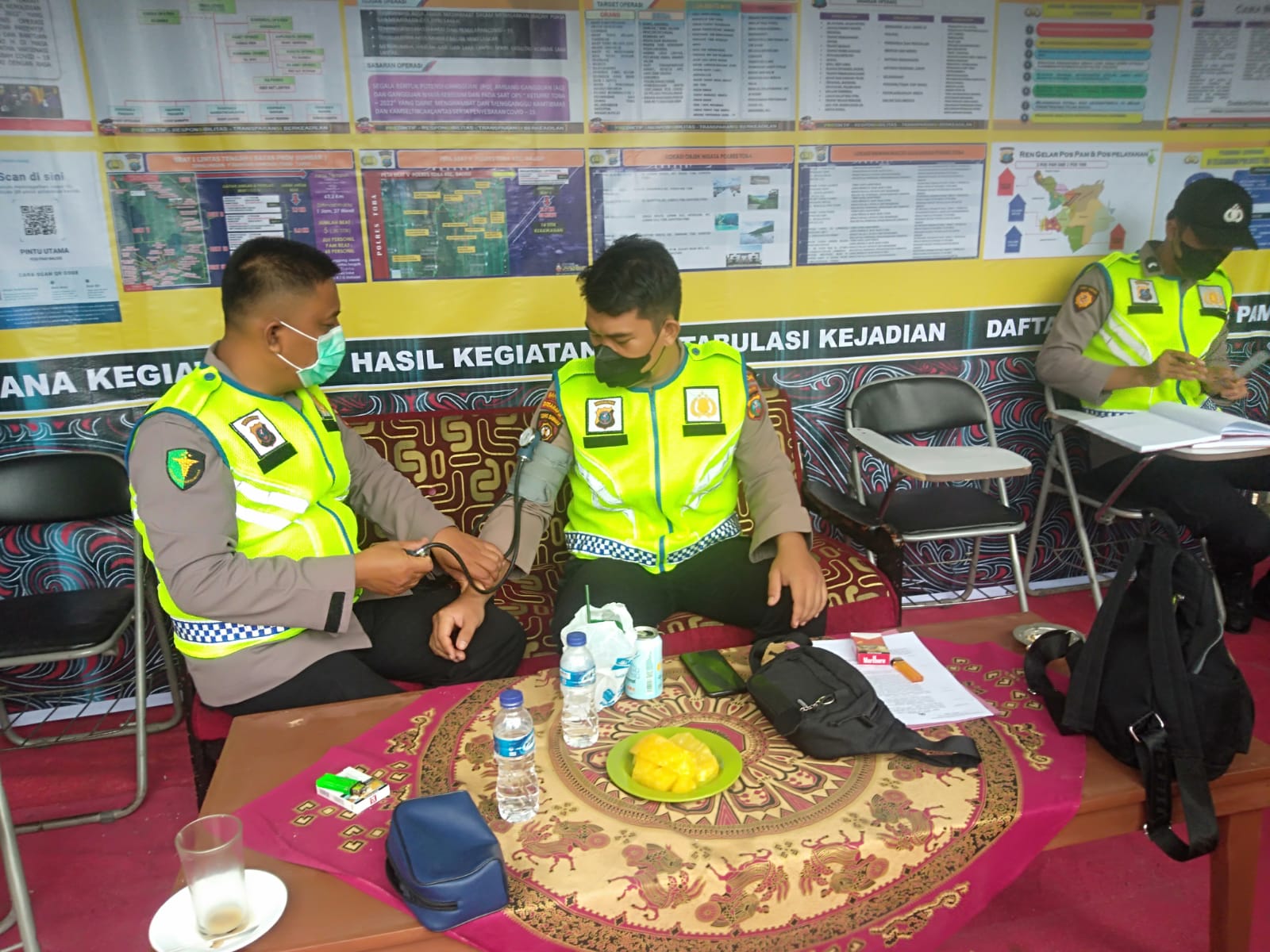 Karumkit Bhayangkara Beri Layanan Kesehatan Kepada Seluruh Personel Pam Lebaran