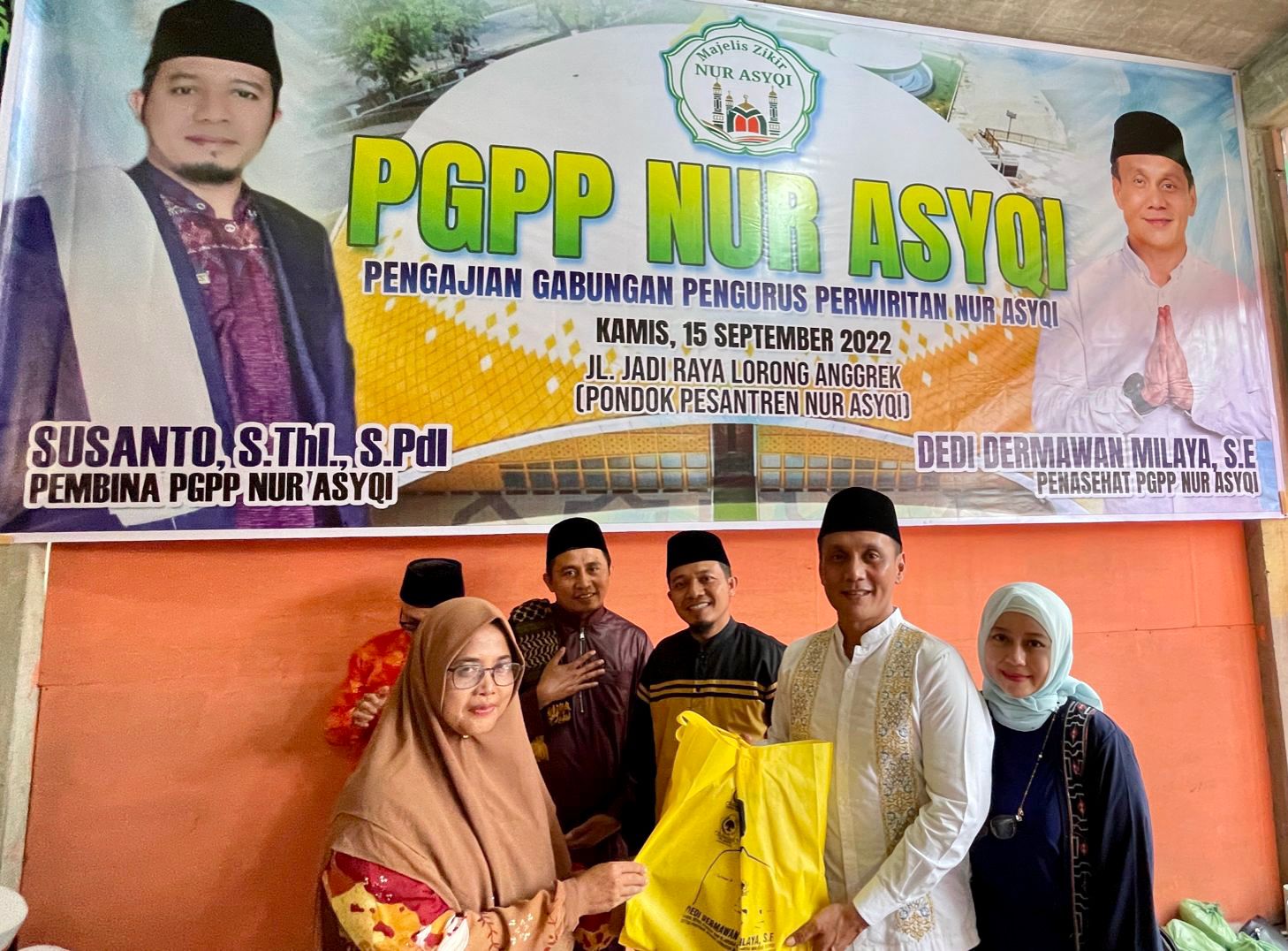 Dedi Dermawan Milaya Jalin Silaturrahmi dengan Komunitas PGPP Nur Asyqi