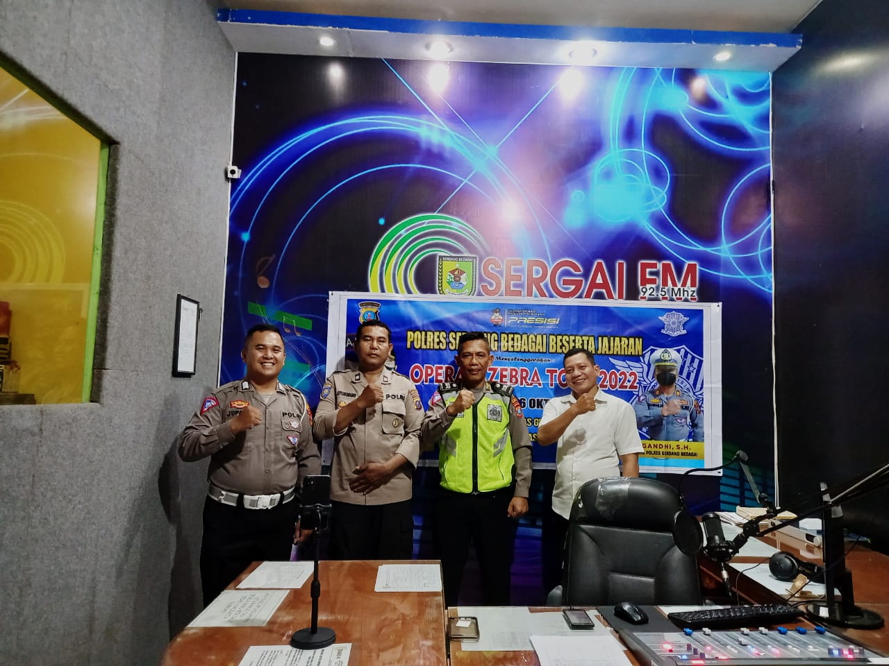 Polres Sergai Informasikan Ops Zebra Toba – 2022 Melalui Radio Sergai FM