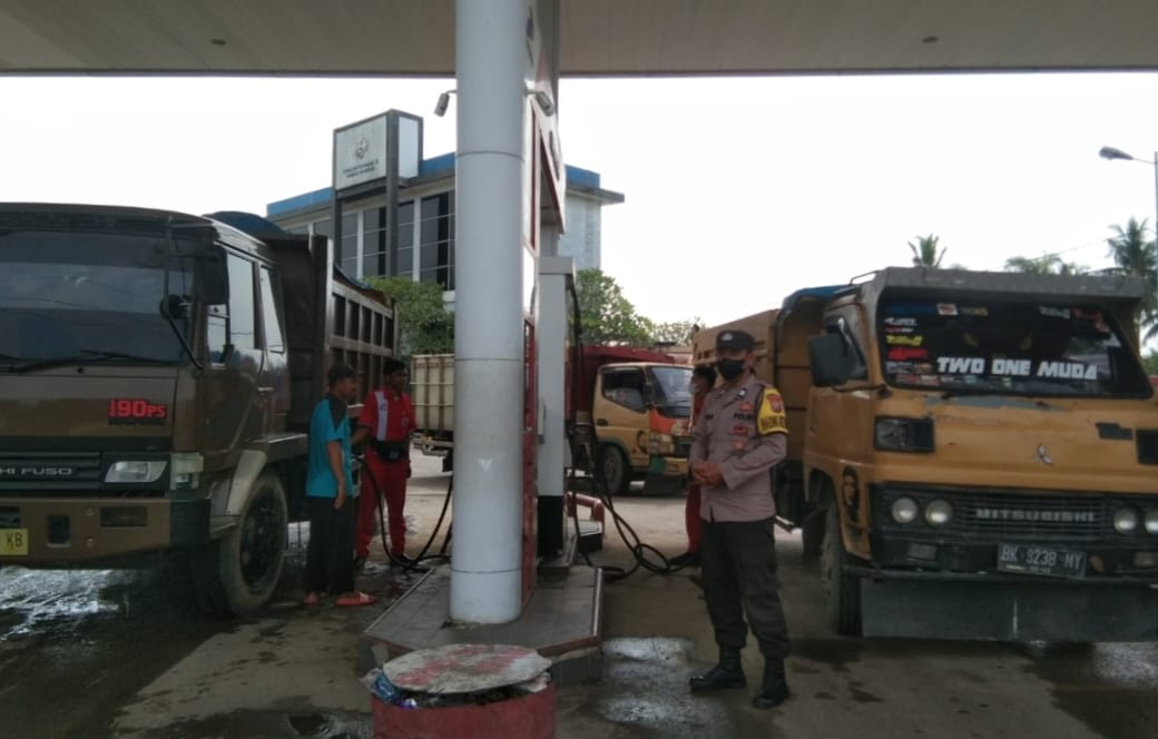Polsek Pagar Merbau Laksanakan Patroli Monitoring BBM ke SPBU