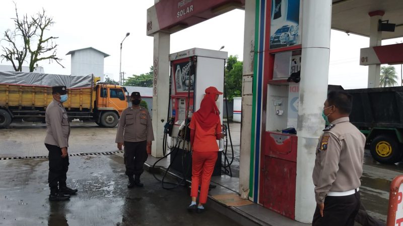 Polsek Beringin Polresta Deli Serdang Laksanakan Patroli Dan Monitoring BBM di SPBU
