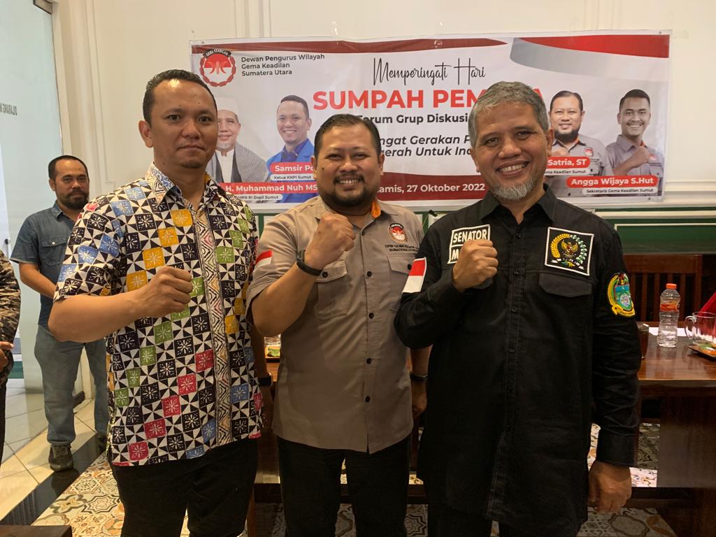 Semangat Sumpah Pemuda,GEMA Keadilan Sumut Siap menjadi Perekat Persatuan Bangsa