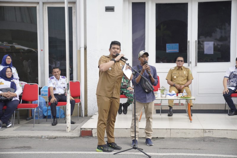 Bobby Nasution Resmikan Program Sibonas, Supir Angkot Berharap Penumpang Kembali Ramai