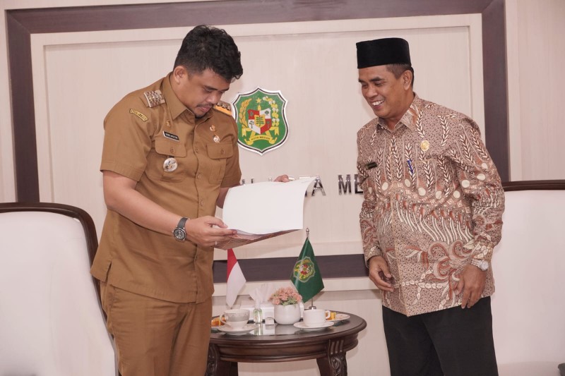Bobby Nasution Terima Kunjungan Panitia Patimpus Pelawi Peduli Kota Medan