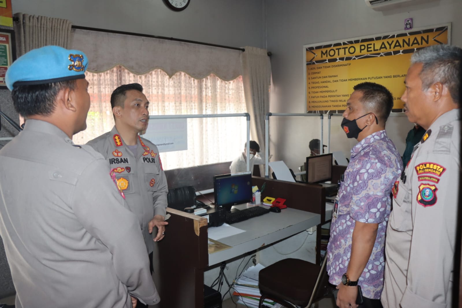 Kapolresta Deli Serdang Sidak Pelayanan SPKT Polresta Deli Serdang