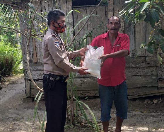 Polres Sergai Giat Pemberian Bantuan Sosial Warga Masyarakat Yang Kurang Mampu