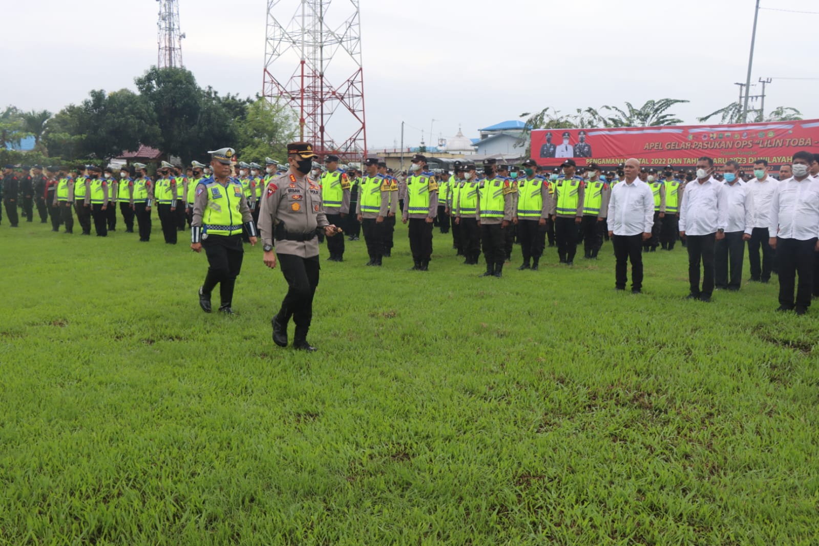 Kapolresta Deli Serdang pimpin Apel Gelar Pasukan Ops Lilin Toba 2022