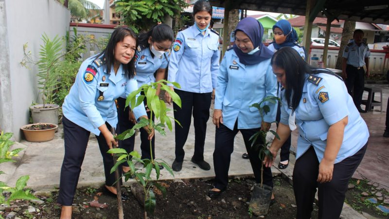 Gerakan Satu Juta Pohon di Rutan Kelas 1 Medan