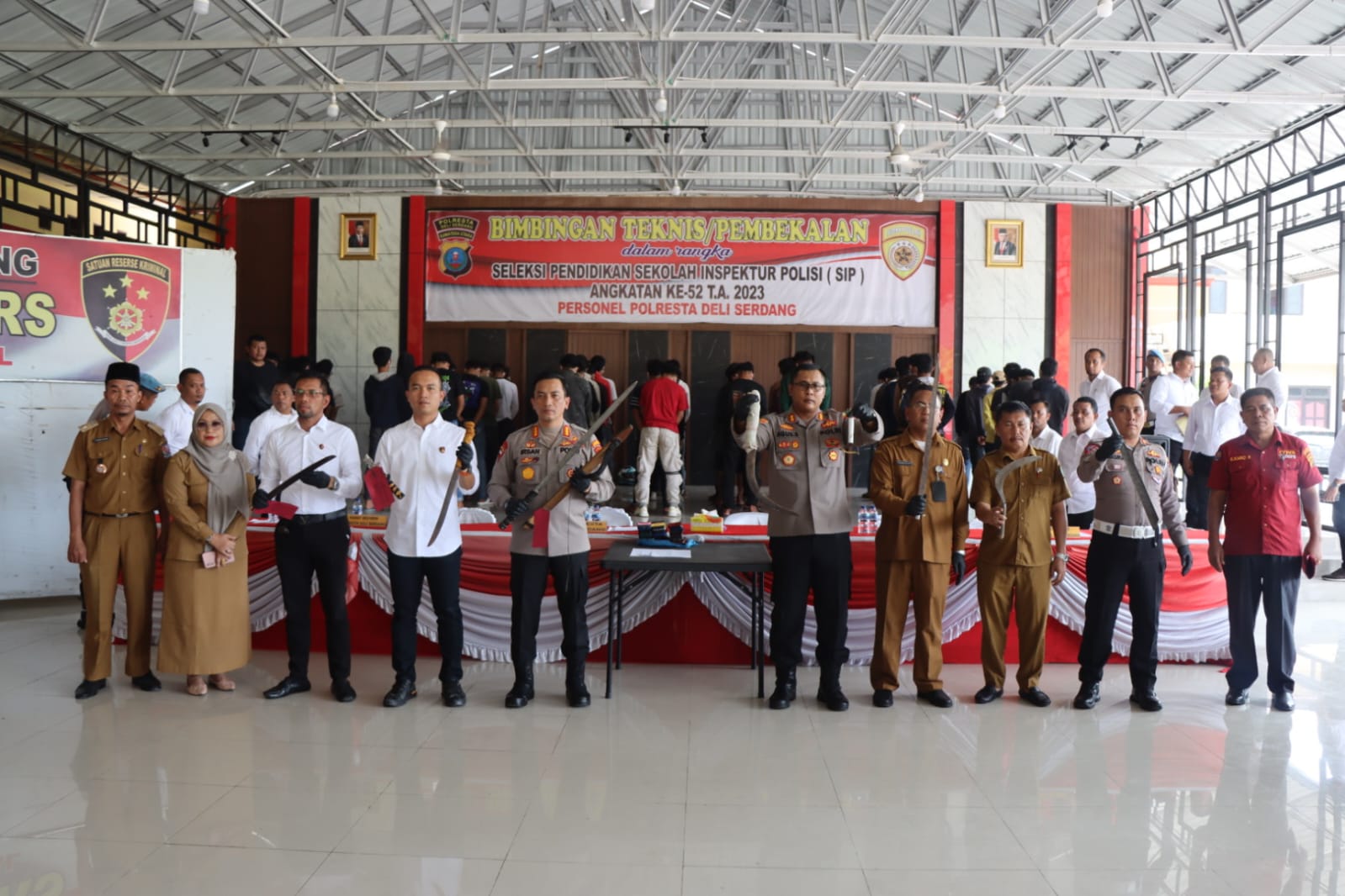 Polresta Deli Serdang Gelar Konferensi Pers Penindakan Geng Motor Yang Meresahkan Masyarakat