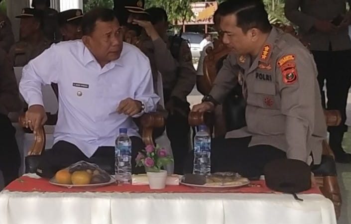 Polresta Deli Serdang Bersama TNI dan Pemkab Deli Serdang Laksanakan Apel Gelar Pasukan Penanganan Premanisme Dan Geng Motor