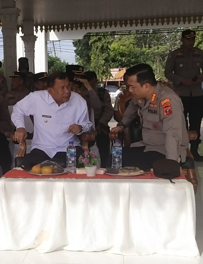 Polresta Deli Serdang Bersama TNI dan Pemkab Deli Serdang Laksanakan Apel Gelar Pasukan Penanganan Premanisme Dan Geng Motor
