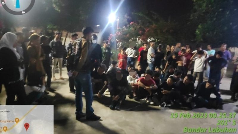 Polresta Deliserdang Berhasil Amankan Puluhan Remaja Pesta Miras