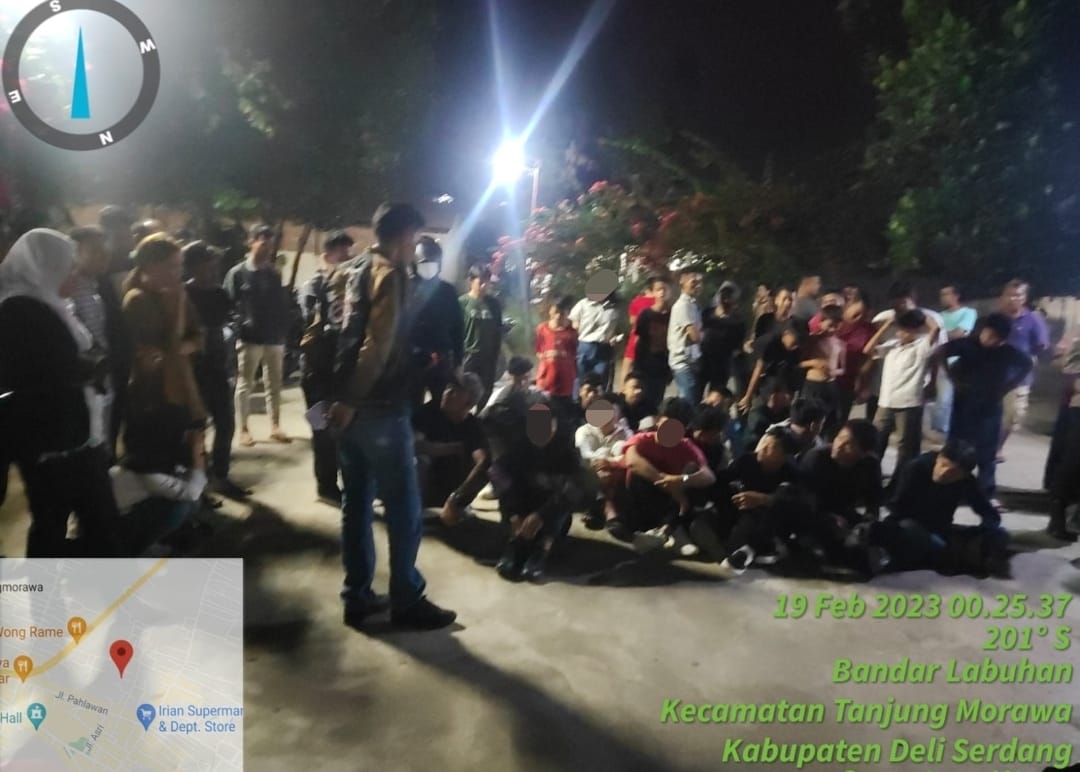 Polresta Deliserdang Berhasil Amankan Puluhan Remaja Pesta Miras