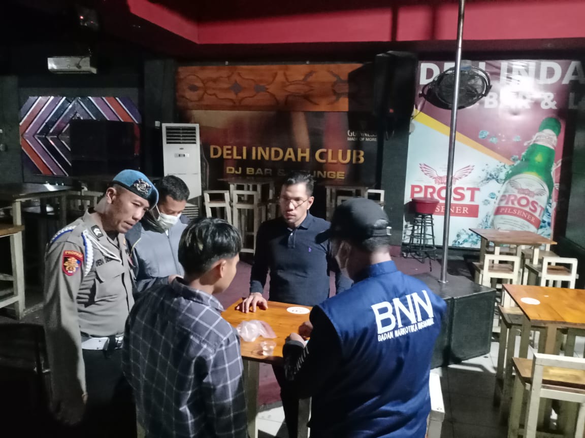 Sat Res Narkoba Polresta Deli Serdang dan gabungan, Razia Tempat Hiburan Malam Cafe Deli indah dan Cafe Valentine