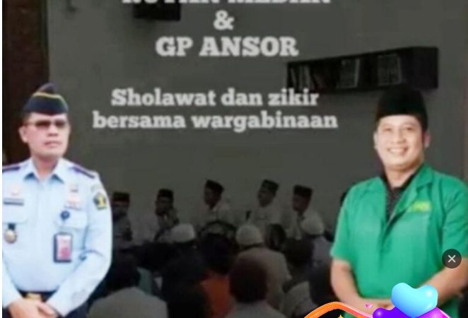 Sambut Bulan Suci Ramadhan, Rutan Kelas I Medan Gelar Sholawat dan Dzikir Bersama Warga Binaan di Mesjid At-Taubah