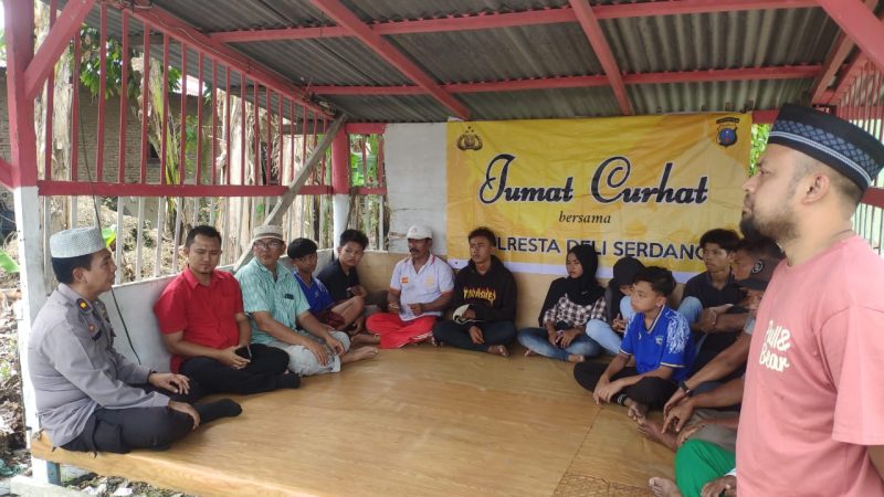 Polresta Deli Serdang Dengarkan Keluhan Masyarakat Melalui Kegiatan Jumat Curhat