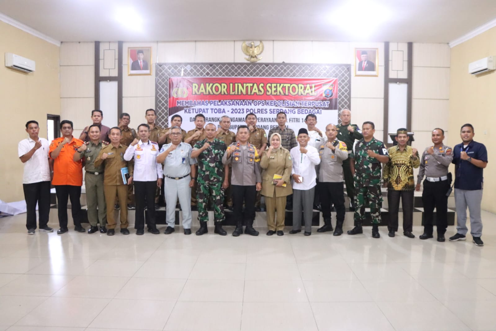 Rakor Lintas Sektoral Polres Sergai Bahas Pengamanan Perayaan Idul Fitri