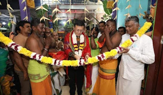 Hasyim Hadiri Peletakan Arca dan Peresmian Shri Bathara Kaliamman Kuil