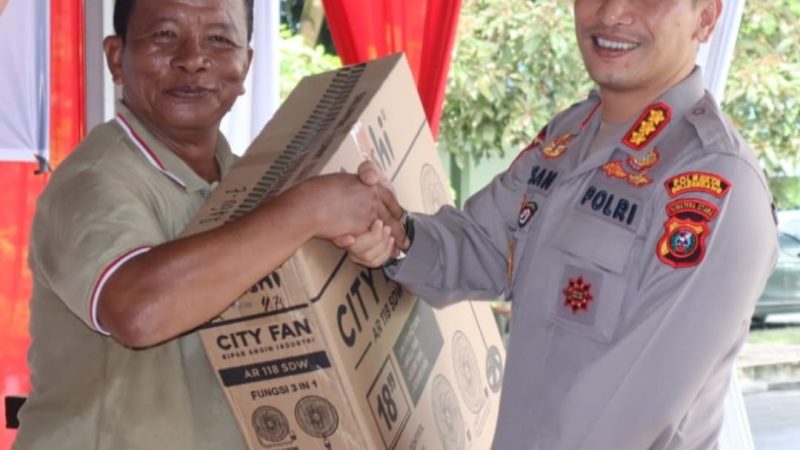 Dalam Rangka HUT ke 61 Korem 022/PT, Kapolresta Deli Serdang Hadiri Fun Bike Bersama TNI