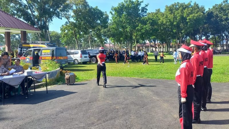 Meriahkan Hari Bhayangkara ke 77, Polres Binjai Gelar Lomba PBB Tingkat SMA dan SMP