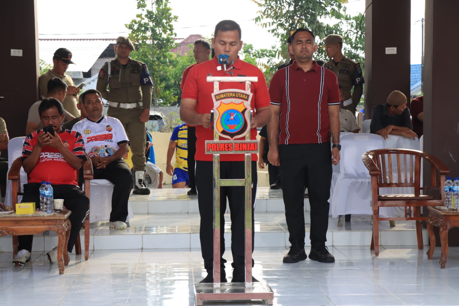 Polres Binjai Gelar Pembukaan Turnamen Olahraga Dalam HUT Bhayangkara