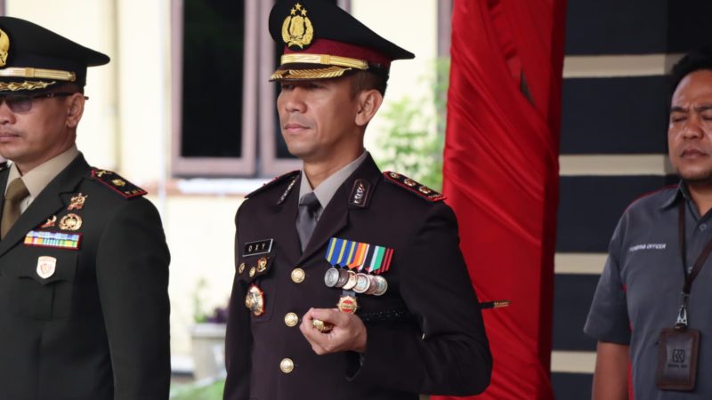 Kapolres Sergai Pimpin upacara HUT Bhayangkara ke-77 