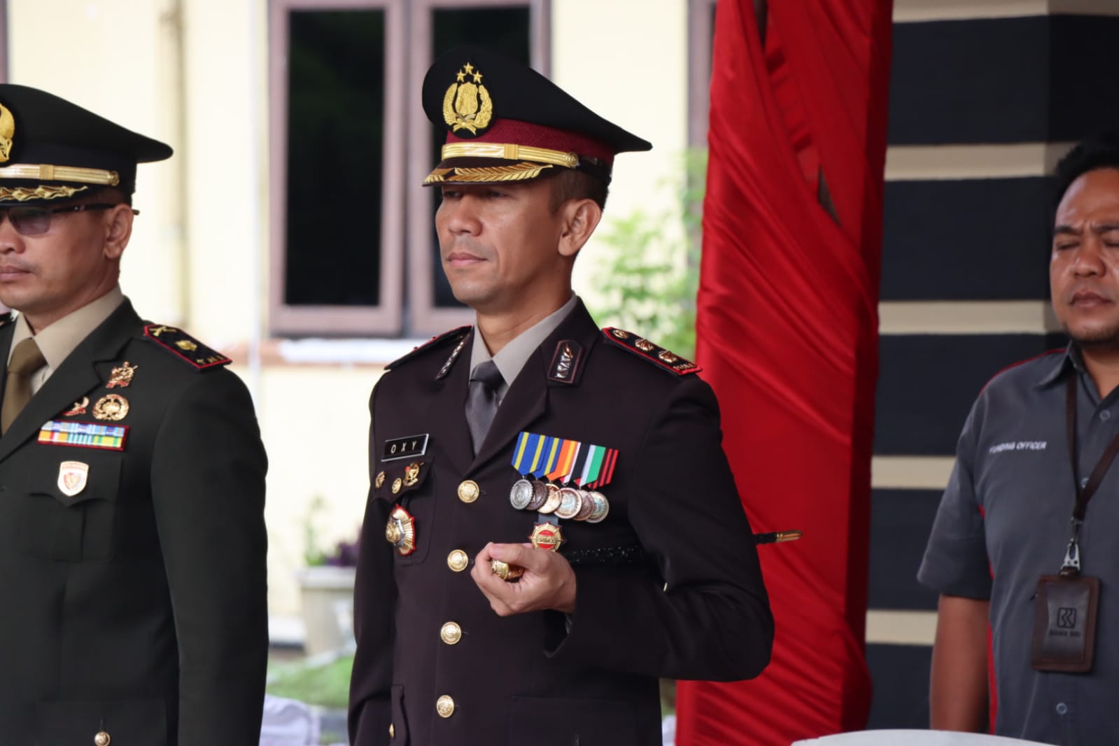 Kapolres Sergai Pimpin upacara HUT Bhayangkara ke-77 