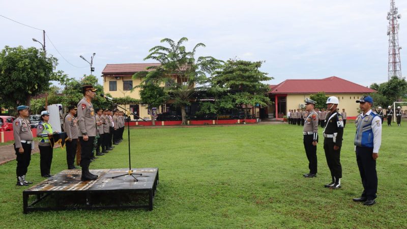 Polresta Deli Serdang Gelar Apel Pasukan Ops Patuh Toba 2023