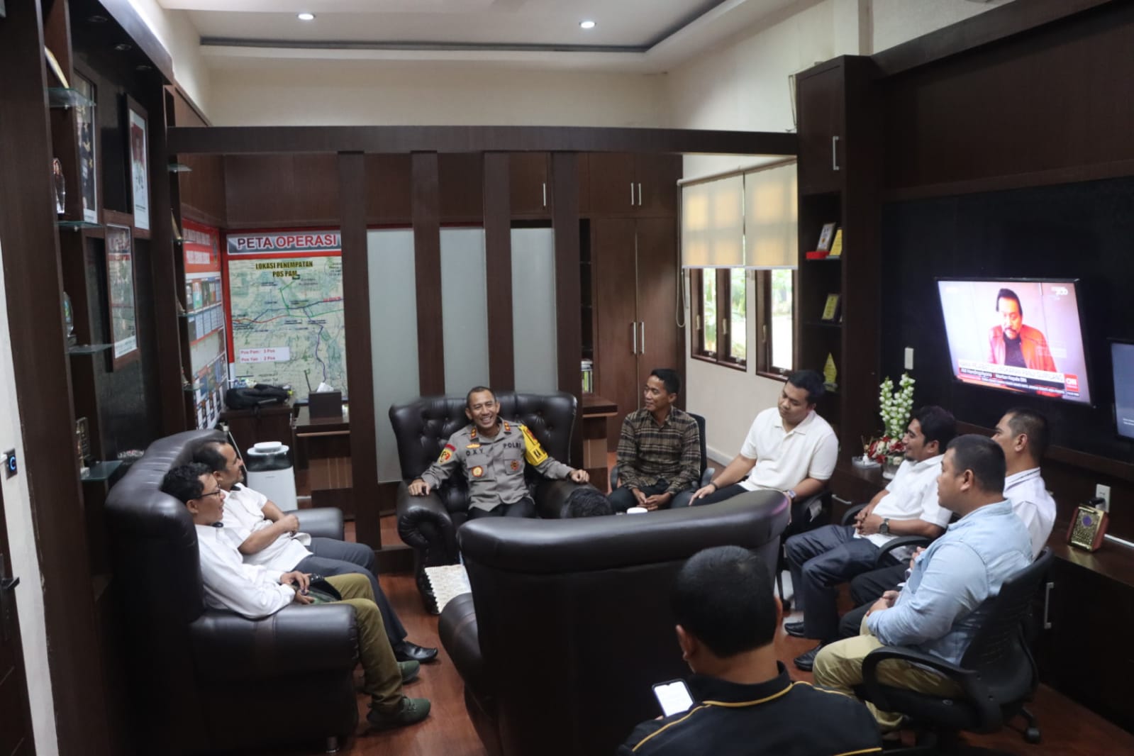 Kapolres Sergai Menerima Audensi Dari Bawaslu Kabupaten
