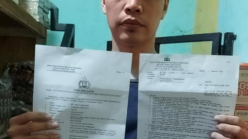 Setahun Lamanya Laporan Selamat Ilham Mandet di Polrestabes Medan