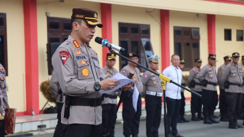 Kapolresta Deli Serdang Pimpin Sertijab Kasat Reskrim Dan Kapolsek Galang