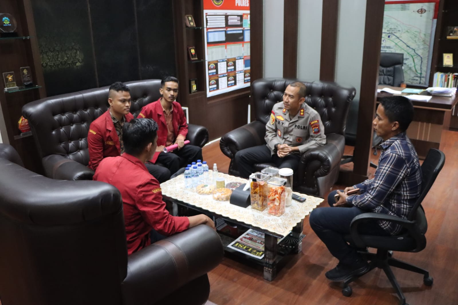 Kapolres Sergai Terima Audensi Dengan IMM Ilmu Pendidikan UMSU