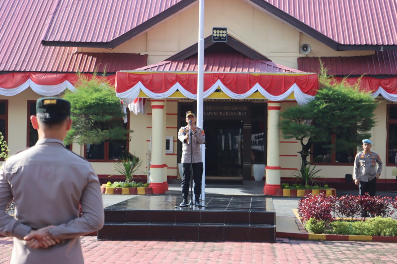 Hindari Keterlibatan Dengan Narkoba, Polres Langkat Mendadak Tes Urin Personel