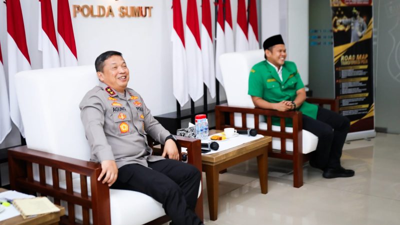 Silaturahim PW Anshor Bersama Kapolda Sumut, Membangun Peradaban Menguatkan Hubungan Sesama Manusia