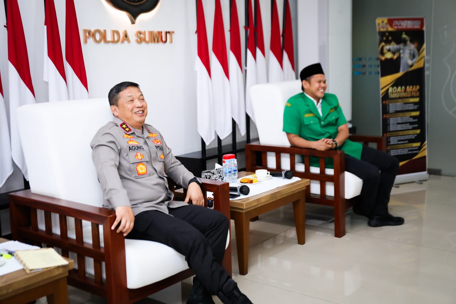 Silaturahim PW Anshor Bersama Kapolda Sumut, Membangun Peradaban Menguatkan Hubungan Sesama Manusia