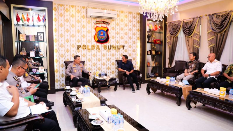 Kapolda Sumut Menerima Audiensi Pimpinan dan Pejabat Utama PTPN II
