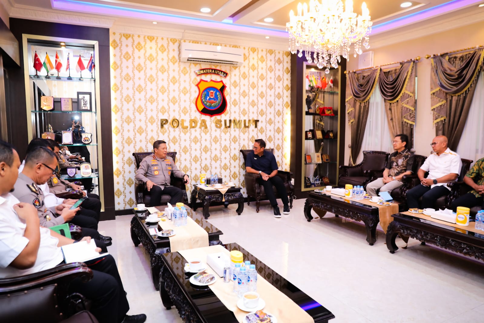 Kapolda Sumut Menerima Audiensi Pimpinan dan Pejabat Utama PTPN II