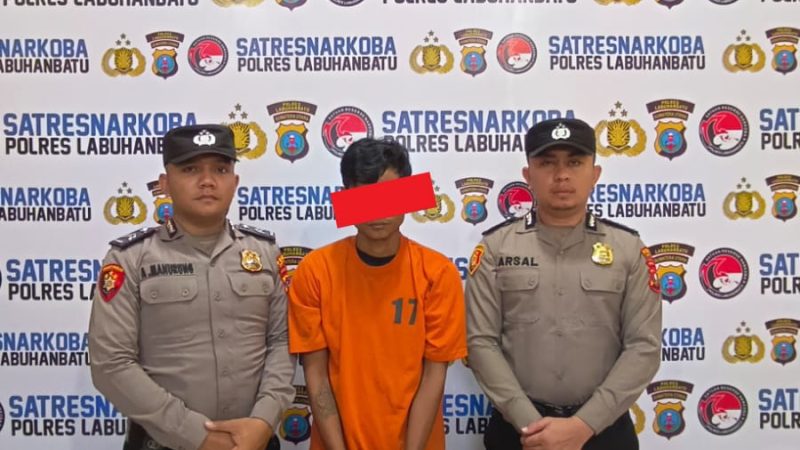Tindaklanjuti Program KBN, Polres Labuhanbatu Tangkap Pengedar Sabu di Padang Bulan