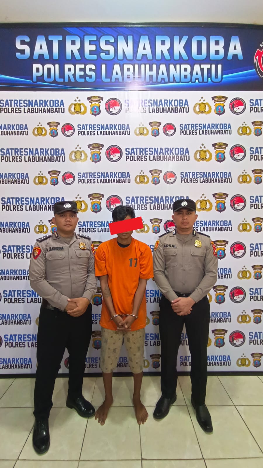 Tindaklanjuti Program KBN, Polres Labuhanbatu Tangkap Pengedar Sabu di Padang Bulan
