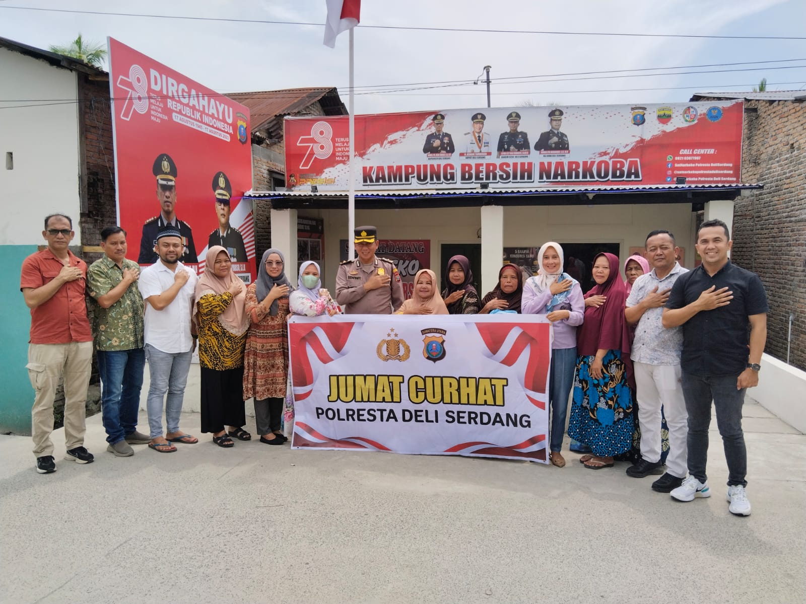 Giat Rutin Jumat Curhat Polresta Deli Serdang