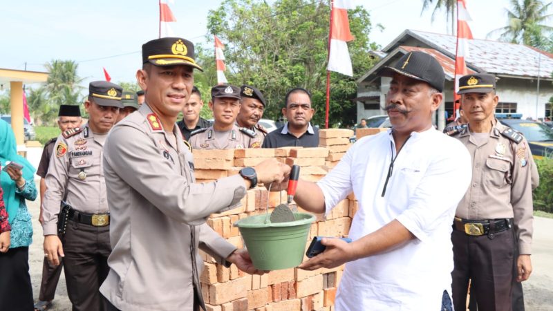 Kapolres Sergai Memberikan Bantuan Pembangunan Sumur Bor dan Pompa Air Kepada Masyarakat