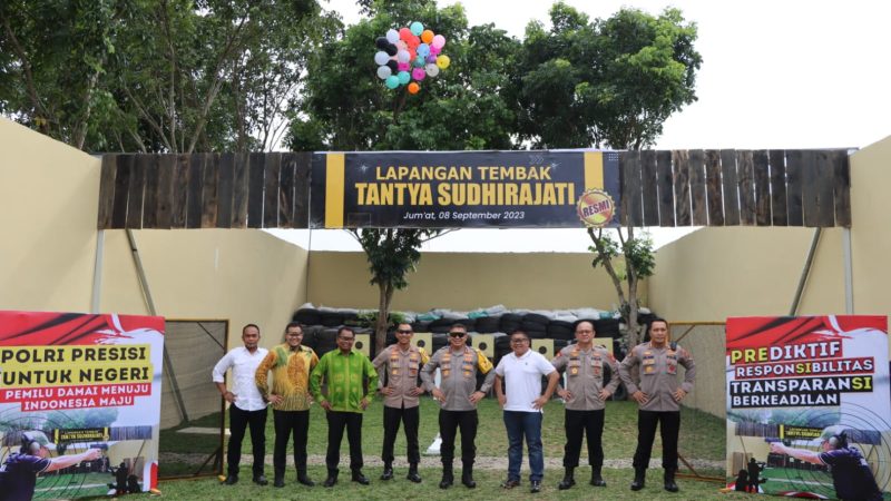 Kapolda Sumatera Utara Meresmikan Lapangan Tembak Tantya Sudhirajati Polres Serdang Bedagai