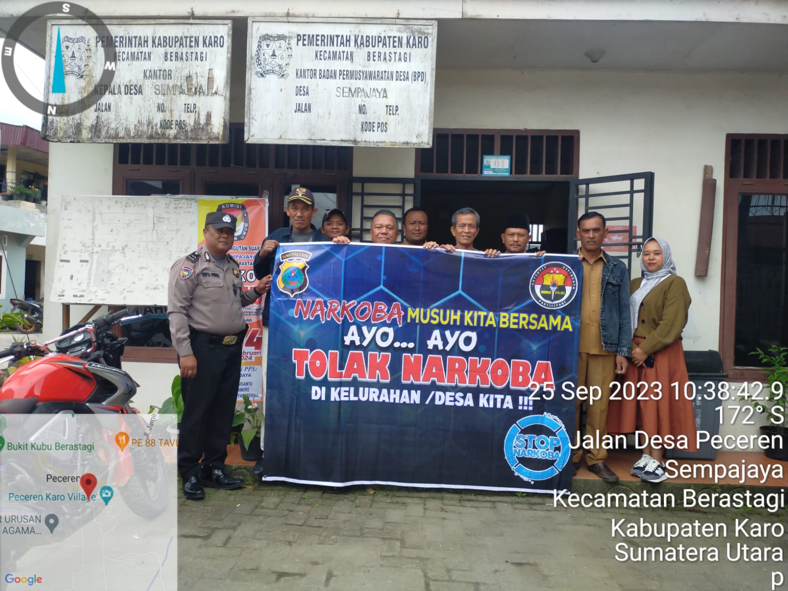 Perkuat Sinergitas, Kapolsek Berastagi Sambangi Kantor Desa Sempajaya