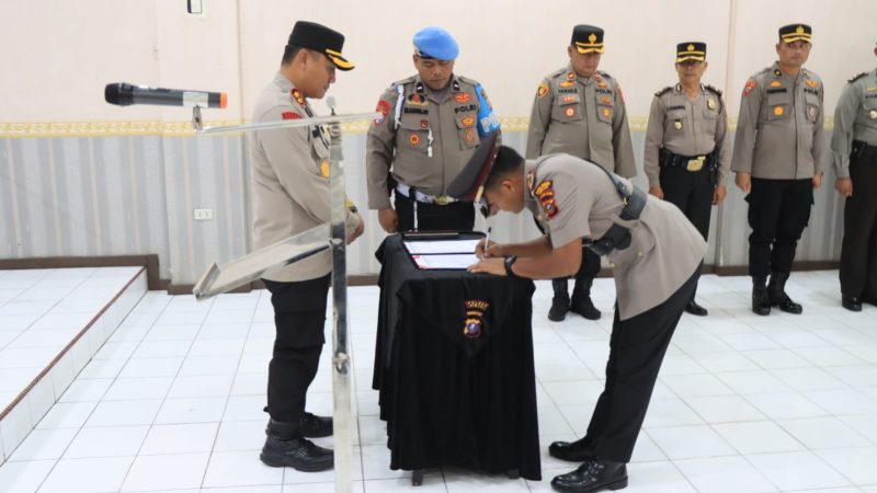 Kapolres Binjai Pimpin Sertijab Kasat Reskrim