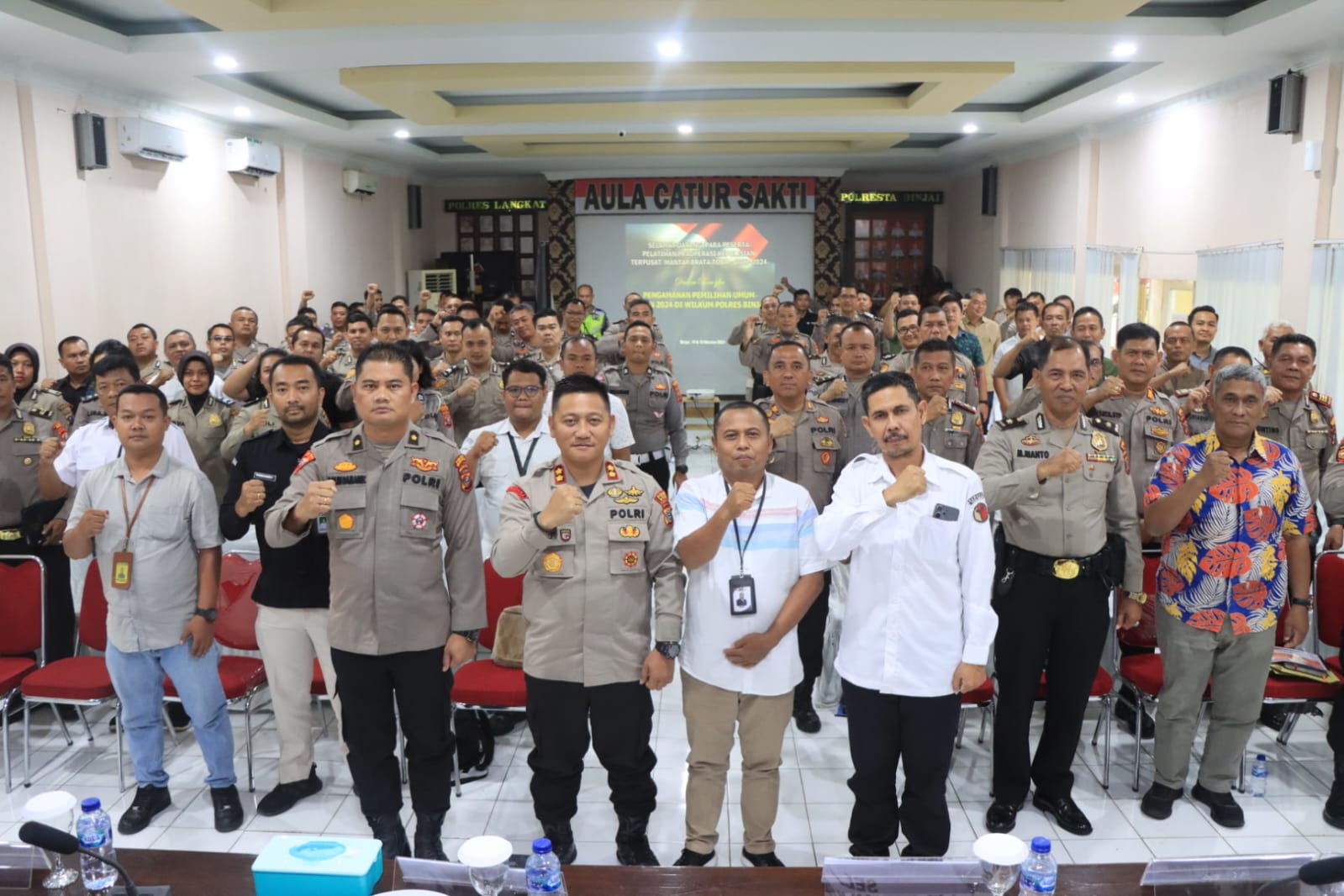 Polres Binjai Gelar Latihan Pra Ops Kepolisian Terpusat Mantap Brata Toba 2023-2024